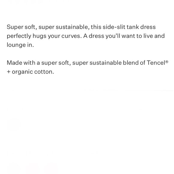 NWOT Vitamin A West Organic Ribbed Tank Dress - Picture 15 of 16